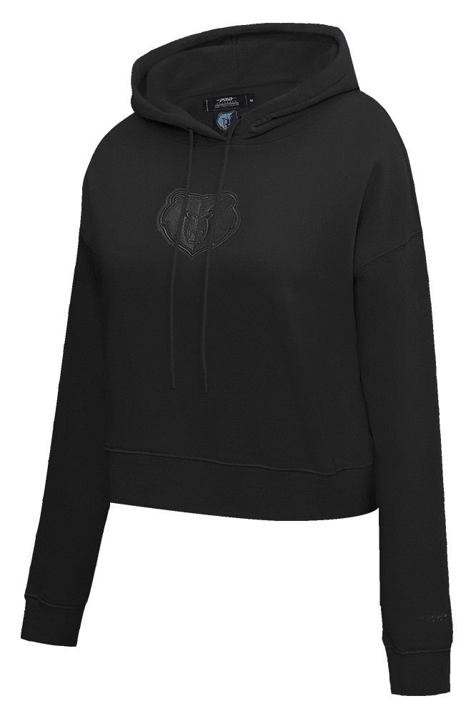 Pro Standard Women's Memphis Grizzlies Black Neutral Cropped Fleece Pullover Hoodie product image