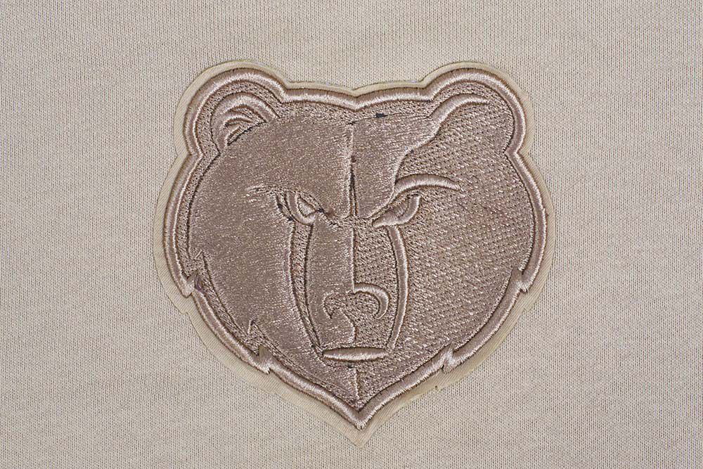 Pro Standard Women's Memphis Grizzlies Neutral Cropped Pullover Hoodie product image