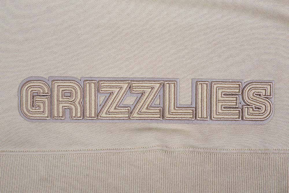 Pro Standard Women's Memphis Grizzlies Neutral Cropped Pullover Hoodie product image