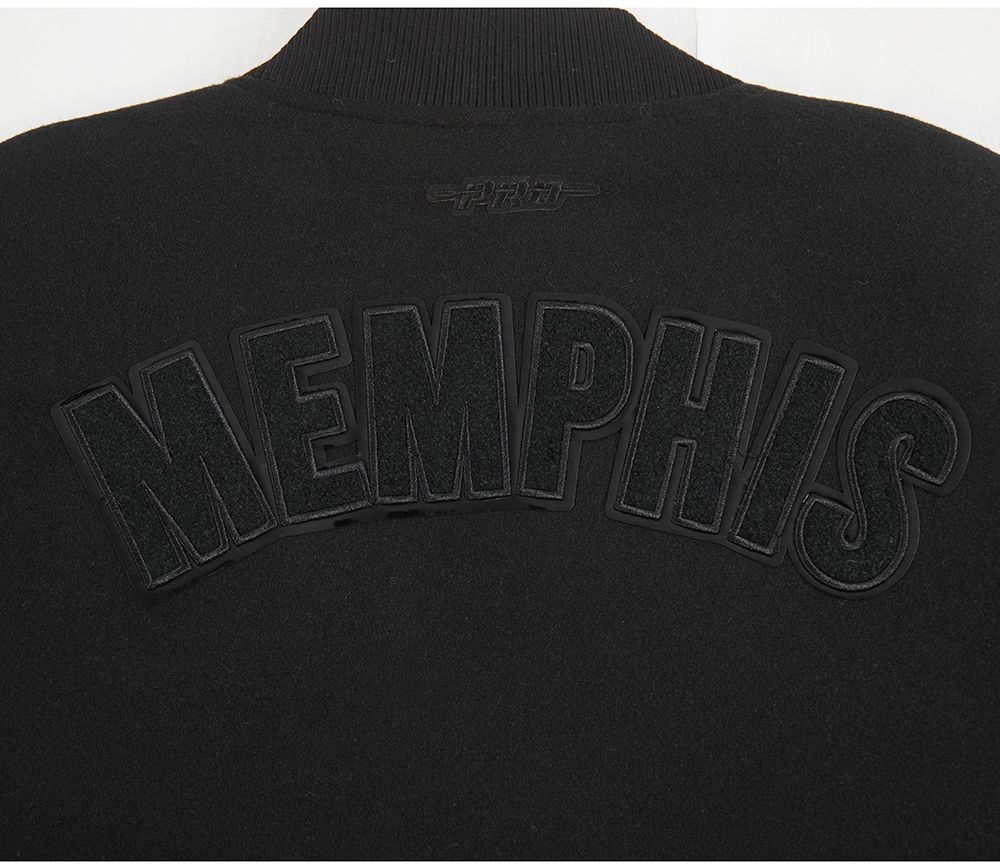 Pro Standard Women's Memphis Grizzlies Black Wool Varsity Jacket product image