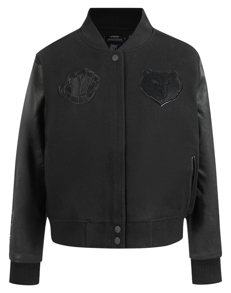 Pro Standard Women's Memphis Grizzlies Black Wool Varsity Jacket product image