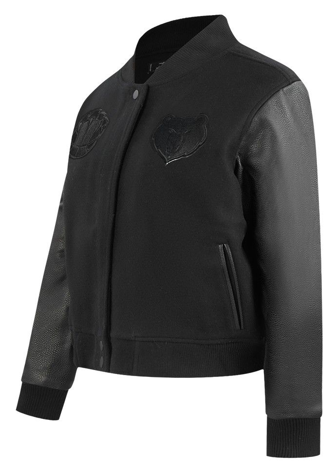 Pro Standard Women's Memphis Grizzlies Black Wool Varsity Jacket product image