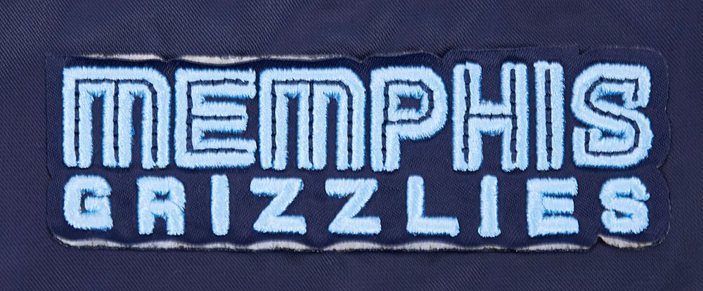 Pro Standard Women's Memphis Grizzlies Navy Script Tail Satin Jacket product image