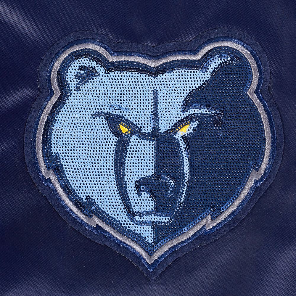 Pro Standard Women's Memphis Grizzlies Navy Game Day Classics Satin Jacket product image
