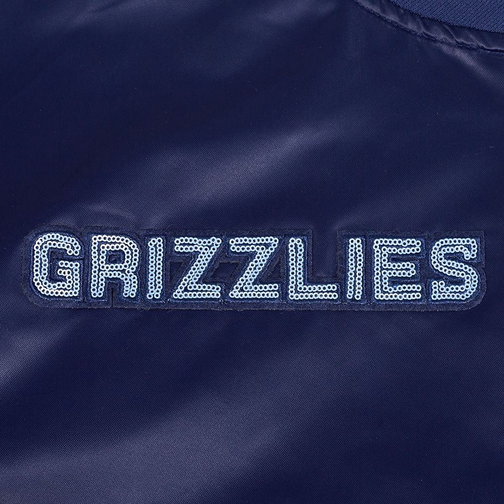 Pro Standard Women's Memphis Grizzlies Navy Game Day Classics Satin Jacket product image