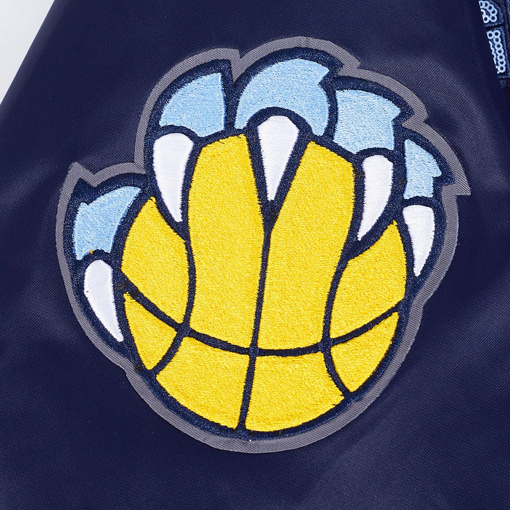 Pro Standard Women's Memphis Grizzlies Navy Game Day Classics Satin Jacket product image