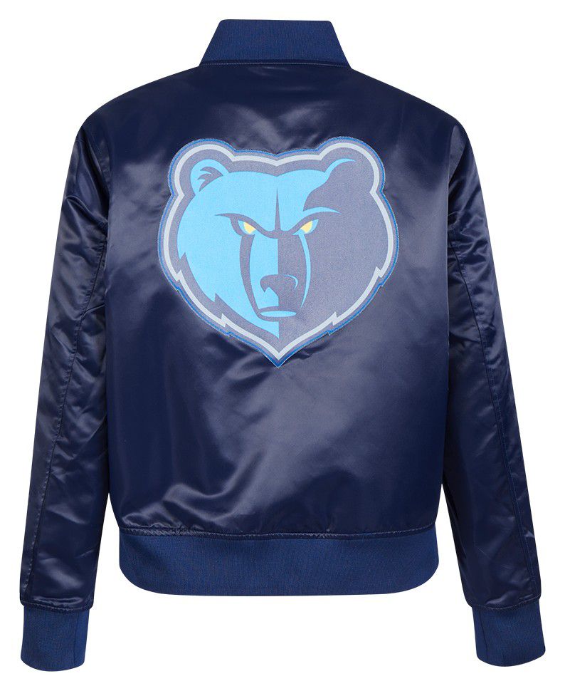 Pro Standard Women's Memphis Grizzlies Navy Classic Satin Jacket product image