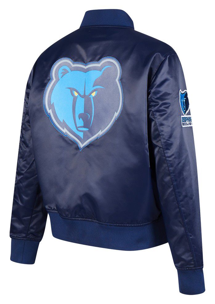 Pro Standard Women's Memphis Grizzlies Navy Classic Satin Jacket product image