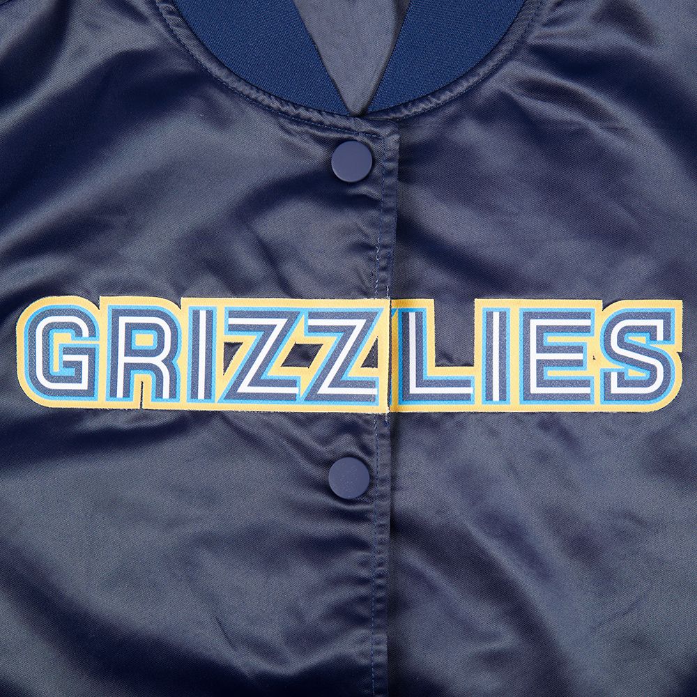 Pro Standard Women's Memphis Grizzlies Navy Classic Satin Jacket product image