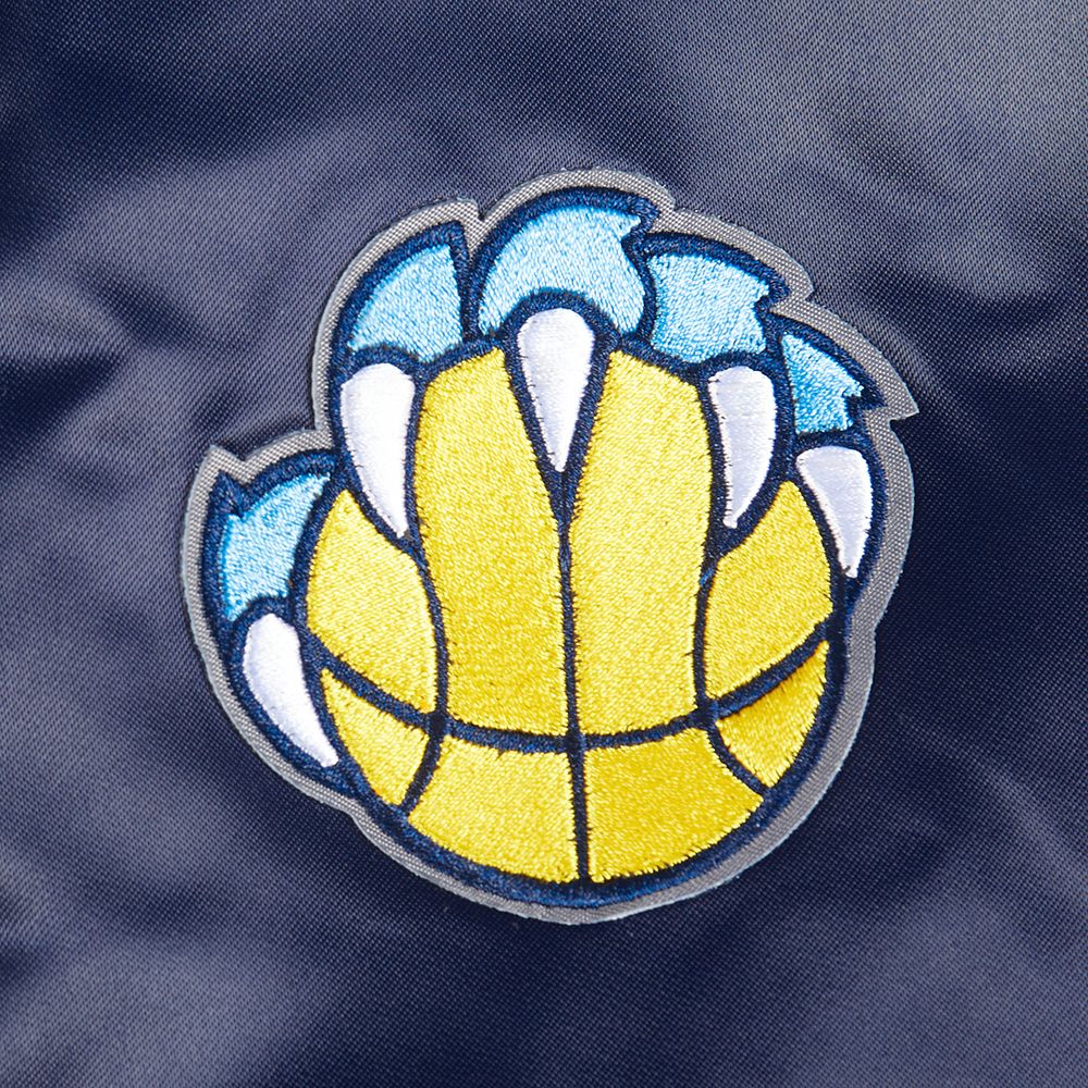 Pro Standard Women's Memphis Grizzlies Navy Classic Satin Jacket product image