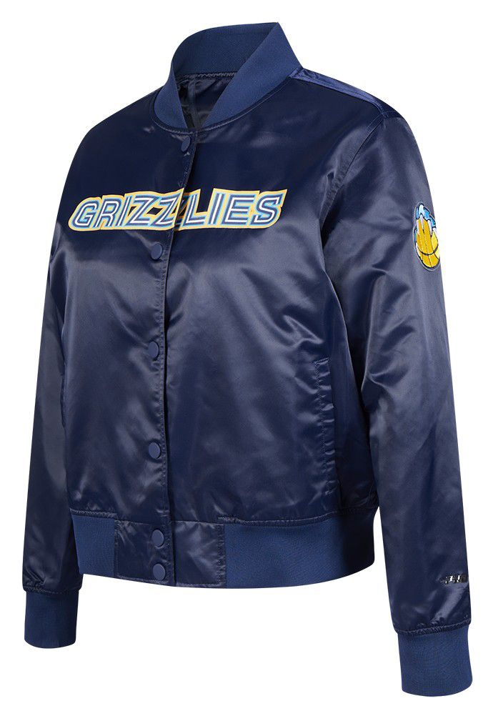 Pro Standard Women's Memphis Grizzlies Navy Classic Satin Jacket product image