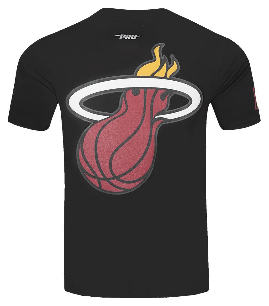Pro Standard Men's Miami Heat Black Classic Mesh Striped Short Sleeve T-Shirt product image