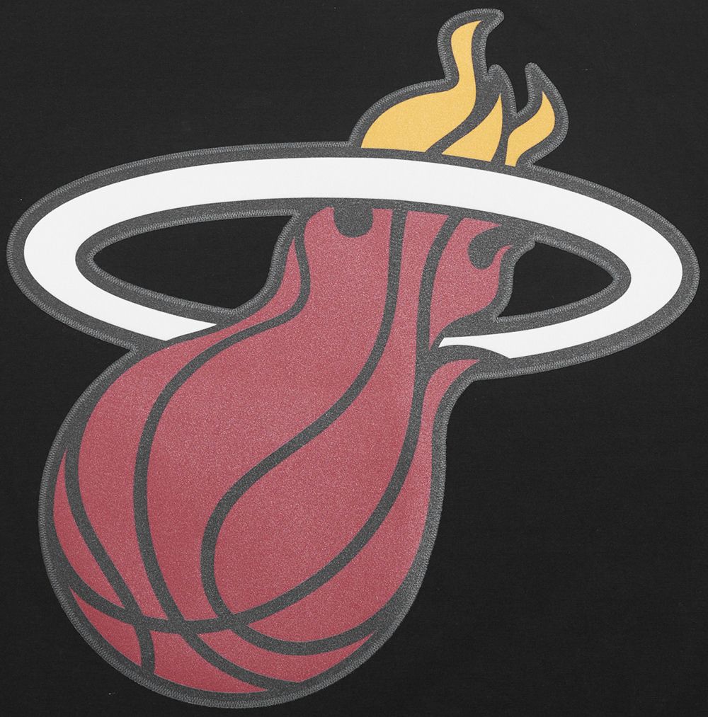 Pro Standard Men's Miami Heat Black Classic Mesh Striped Short Sleeve T-Shirt product image