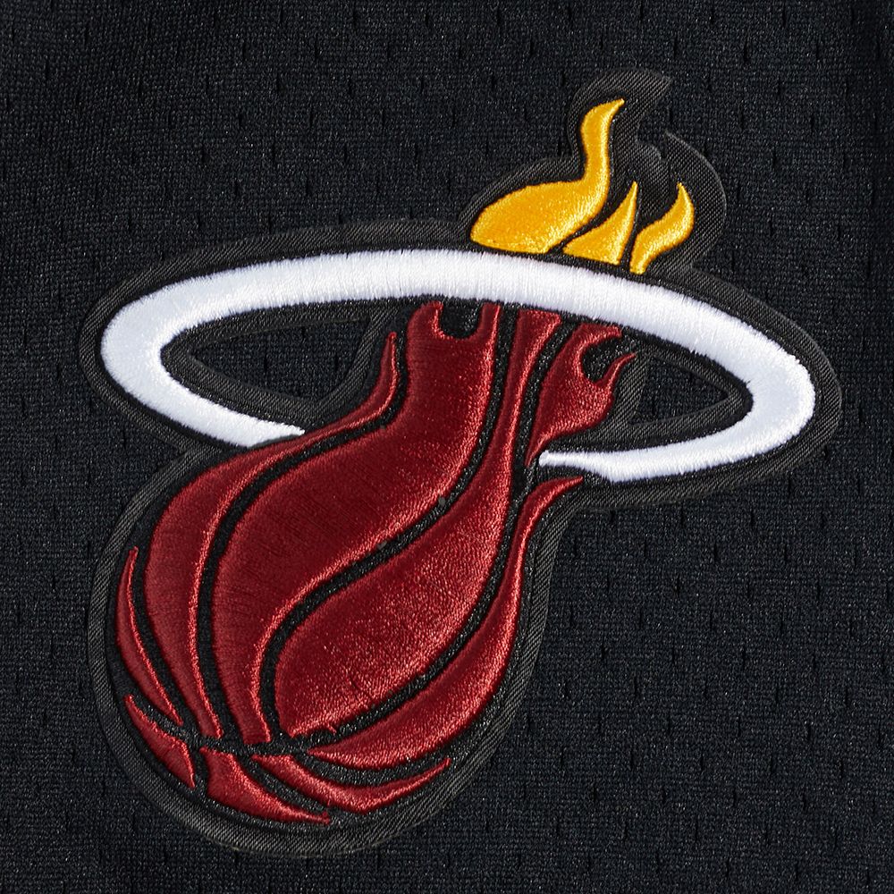 Pro Standard Men's Miami Heat Black Classic Mesh Button Down Shirt product image