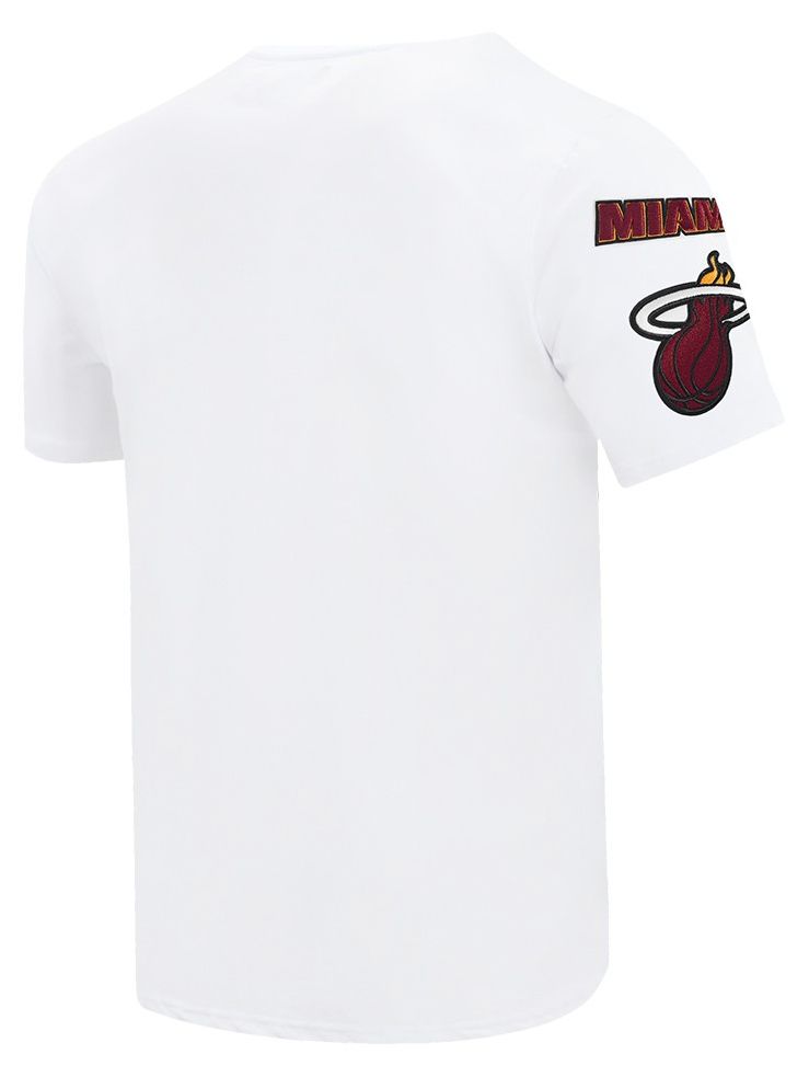 Pro Standard Men's Miami Heat White Old English Short Sleeve T-Shirt product image