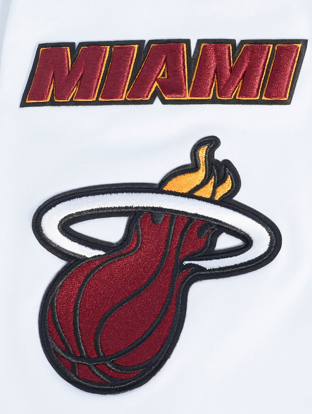 Pro Standard Men's Miami Heat White Old English Short Sleeve T-Shirt product image