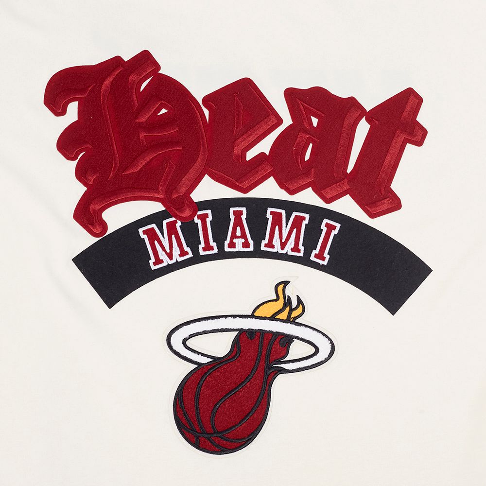 Pro Standard Men's Miami Heat Cream Best Of Drop Shoulder T-Shirt product image