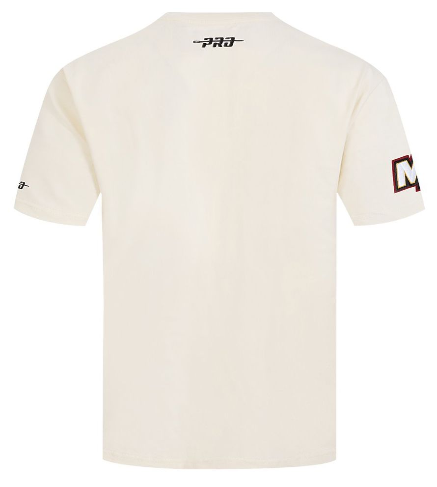 Pro Standard Men's Miami Heat Off White Fire And Roses Washed T-Shirt product image