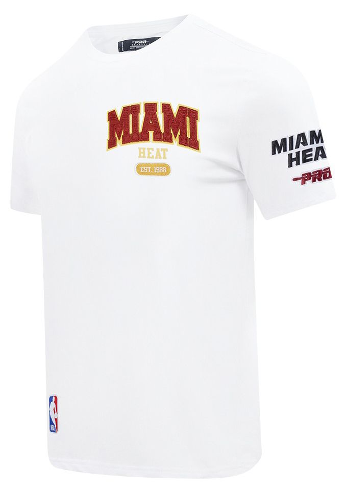 Pro Standard Men's Miami Heat White City Arch T-Shirt product image