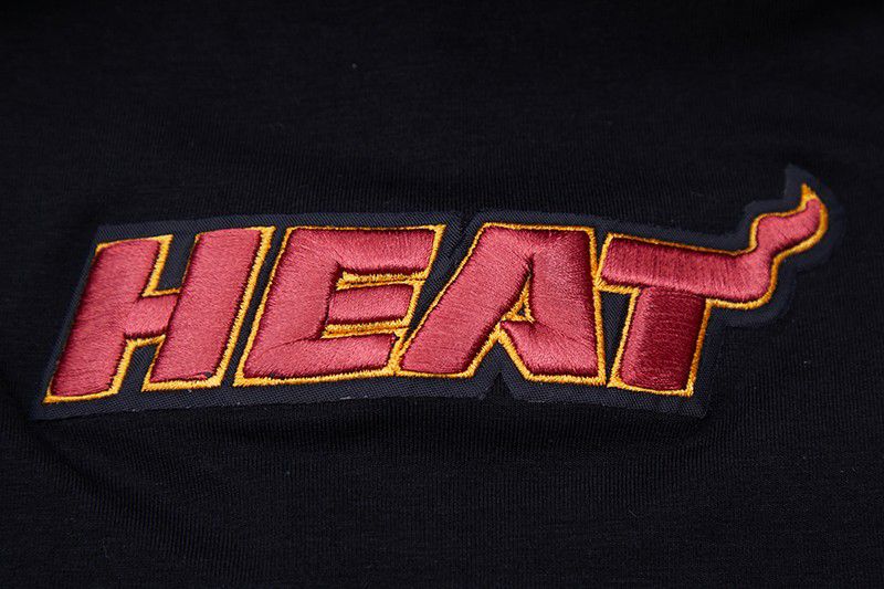 Pro Standard Men's Miami Heat Black Classic Chenille T-Shirt product image