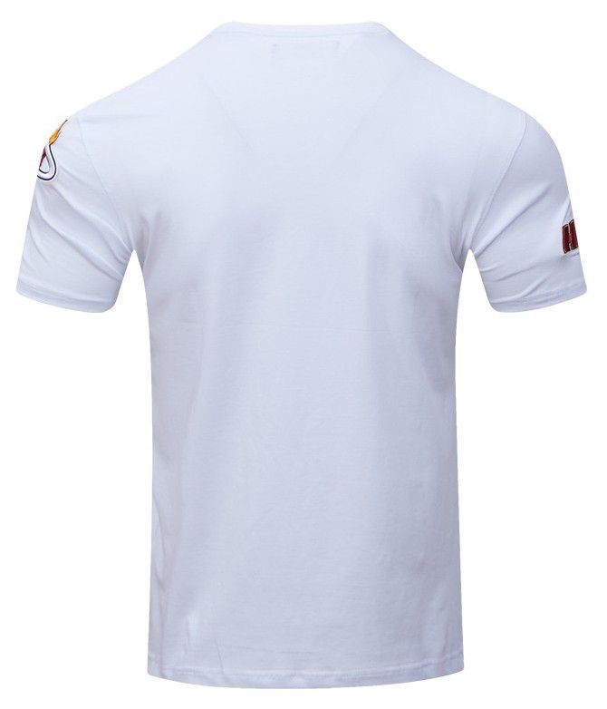 Pro Standard Men's Miami Heat White Classic Chenille T-Shirt product image