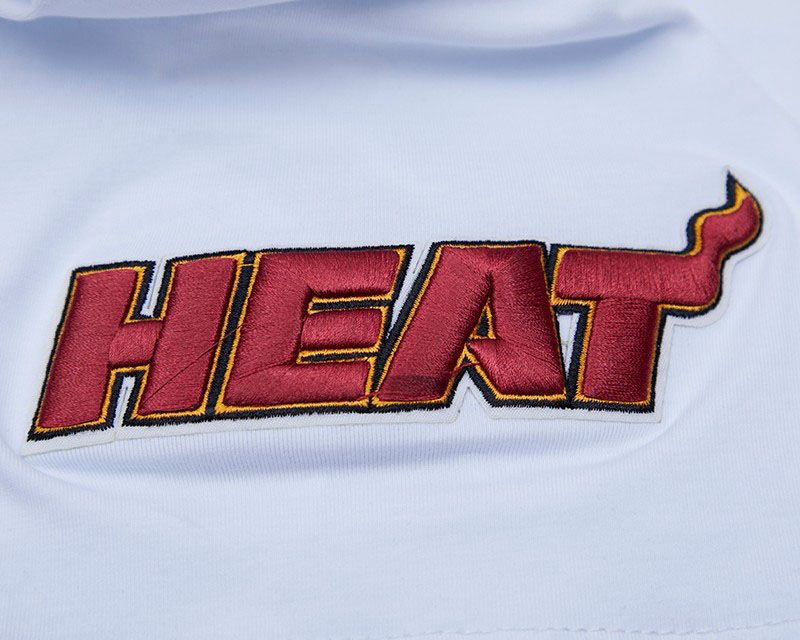 Pro Standard Men's Miami Heat White Classic Chenille T-Shirt product image