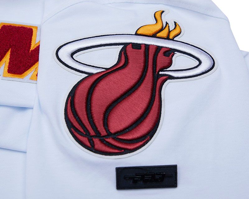 Pro Standard Men's Miami Heat White Classic Chenille T-Shirt product image