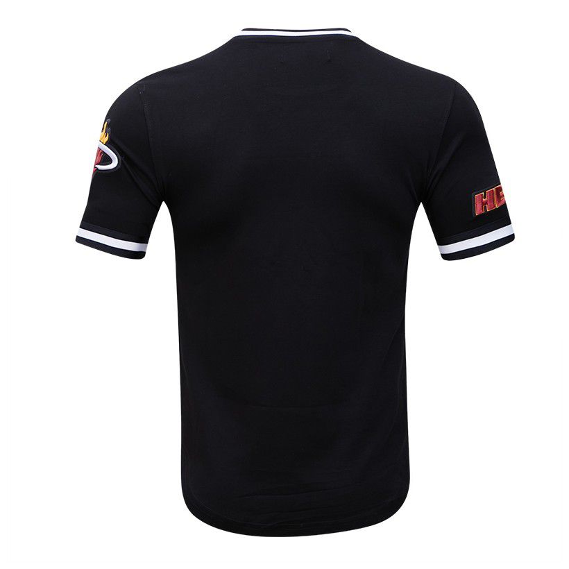Pro Standard Men's Miami Heat Black Classic Chenille T-Shirt product image