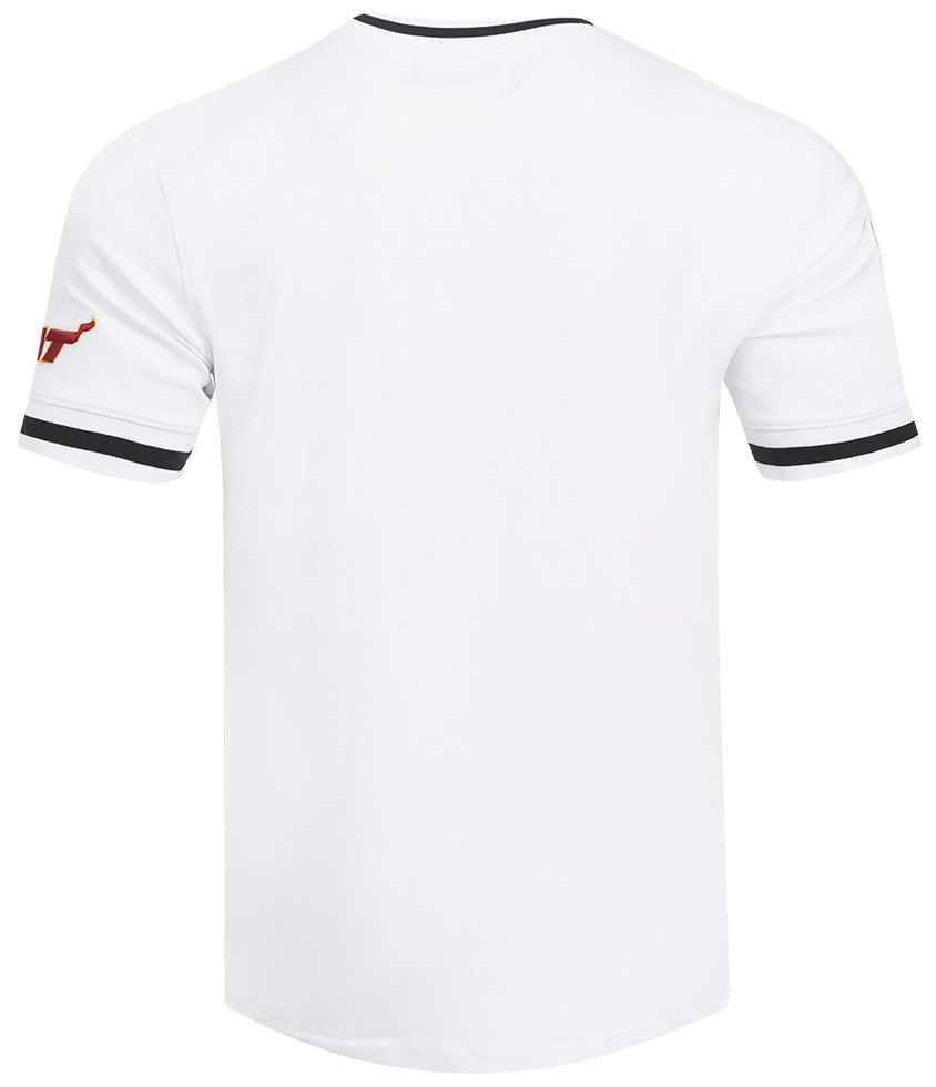 Pro Standard Men's Miami Heat White Classic Chenille T-Shirt product image