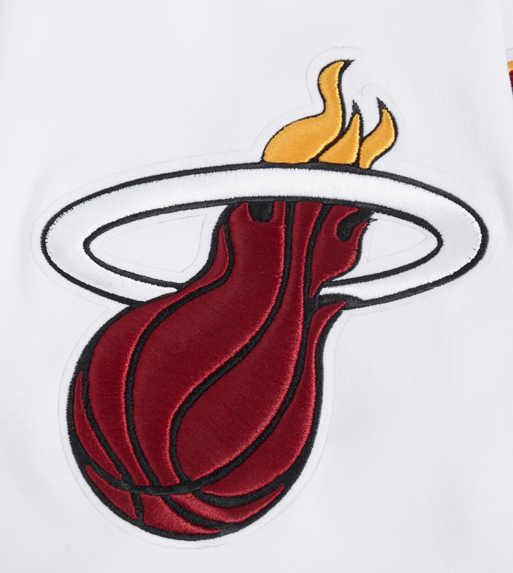 Pro Standard Men's Miami Heat White Classic Chenille T-Shirt product image