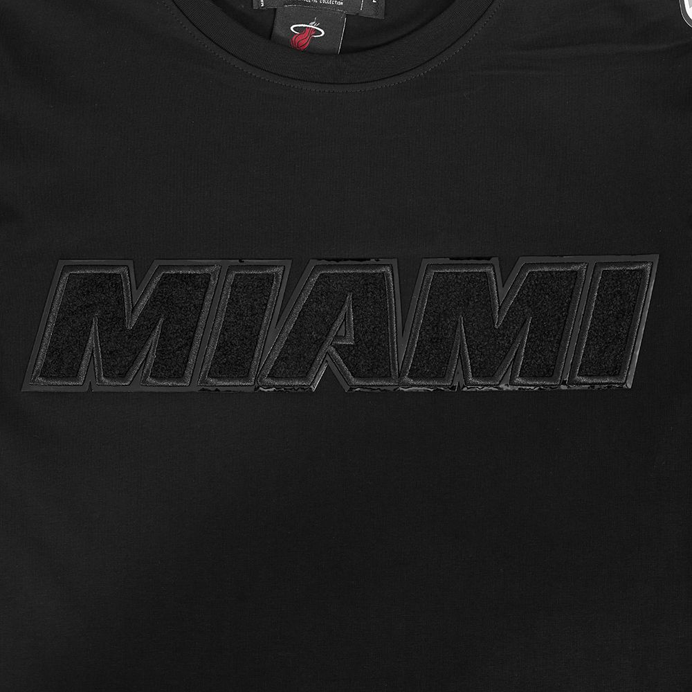 Pro Standard Men's Miami Heat Triple Black Short Sleeve T-Shirt product image