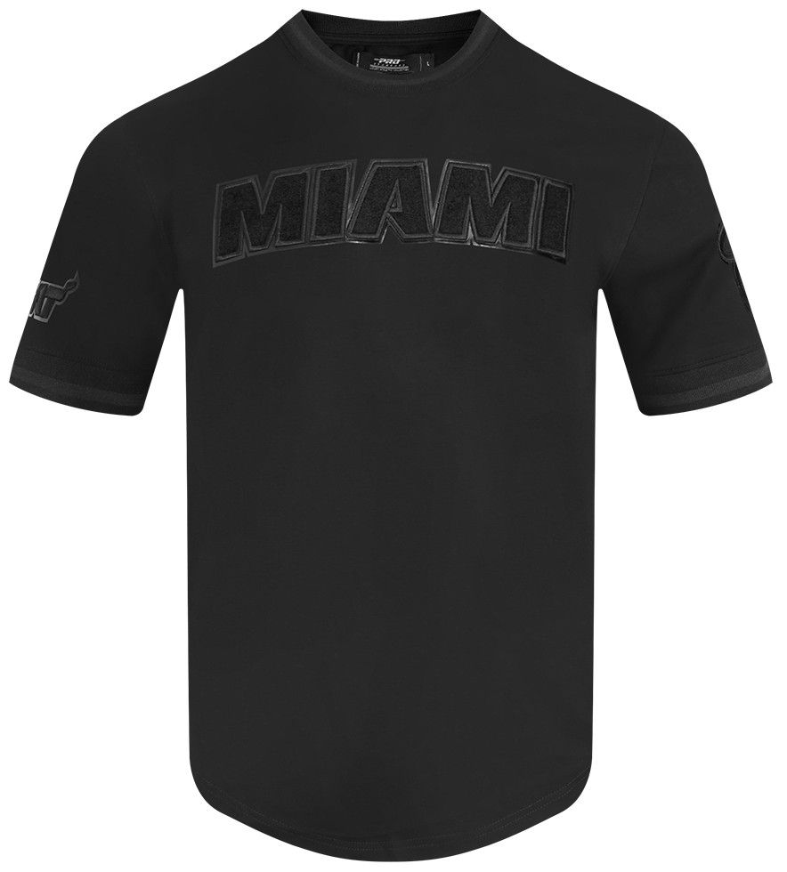 Pro Standard Men's Miami Heat Triple Black Short Sleeve T-Shirt product image