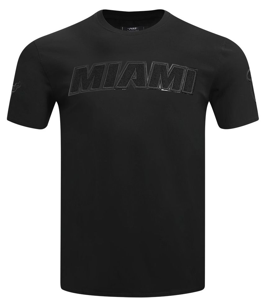 Pro Standard Men's Miami Heat Triple Black Short Sleeve T-Shirt product image