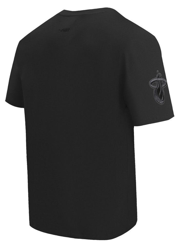 Pro Standard Men's Miami Heat Black Neutral Drop Shoulder Short Sleeve T-Shirt product image