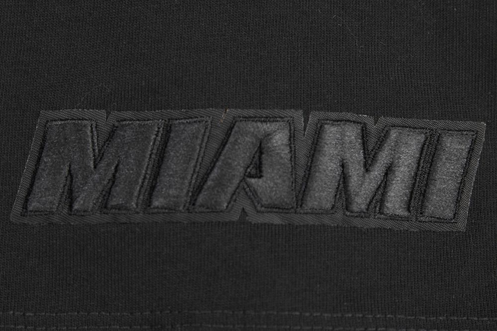 Pro Standard Men's Miami Heat Black Neutral Drop Shoulder Short Sleeve T-Shirt product image