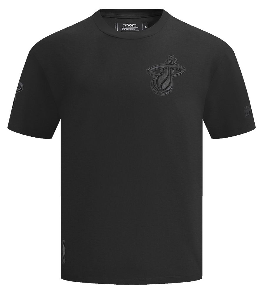 Pro Standard Men's Miami Heat Black Neutral Drop Shoulder Short Sleeve T-Shirt product image