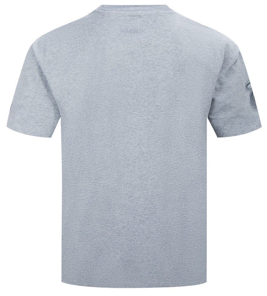 Pro Standard Men's Miami Heat Gray Neutral Drop Shoulder Short Sleeve T-Shirt product image