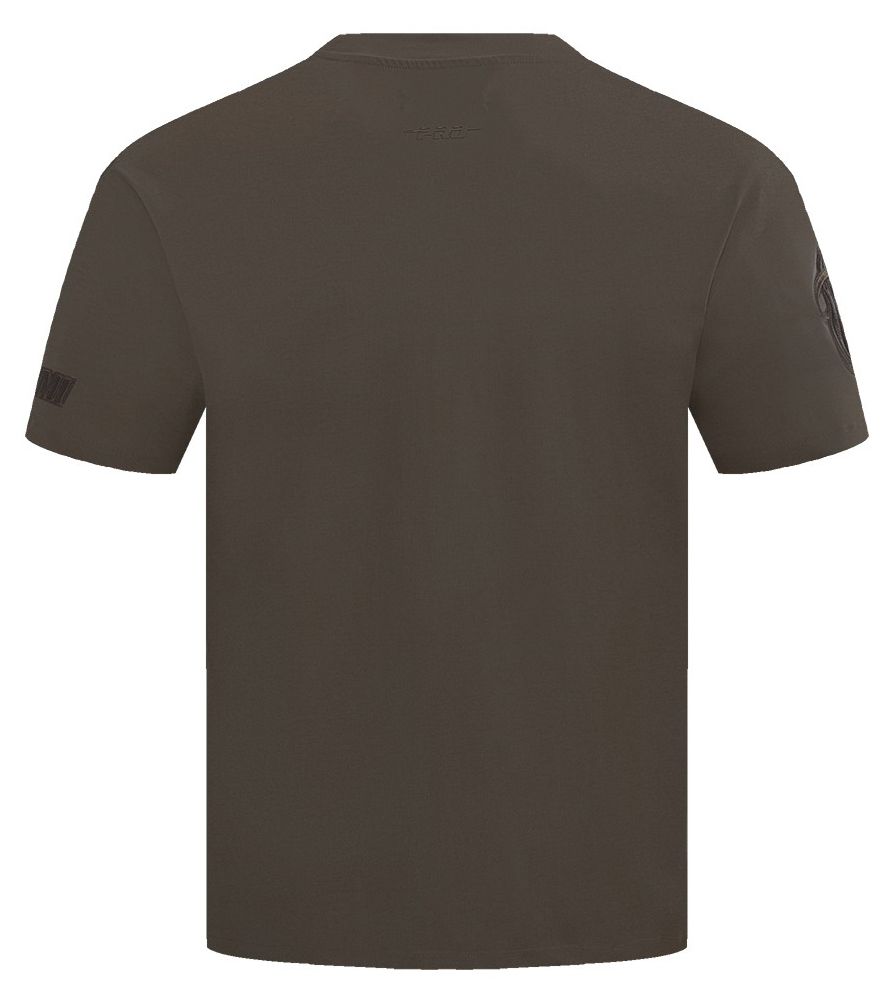 Pro Standard Men's Miami Heat Taupe Neutral Drop Shoulder Short Sleeve T-Shirt product image
