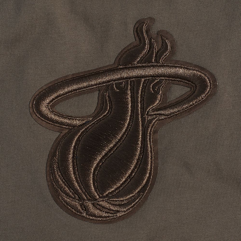 Pro Standard Men's Miami Heat Taupe Neutral Drop Shoulder Short Sleeve T-Shirt product image
