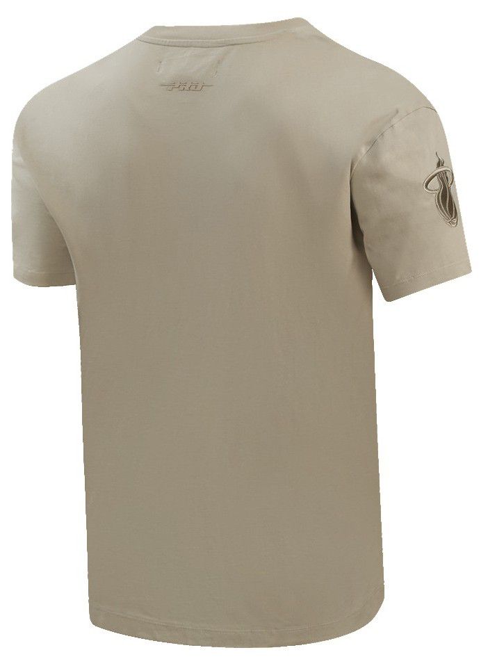 Pro Standard Men's Miami Heat Taupe Neutral Drop Shoulder Short Sleeve T-Shirt product image