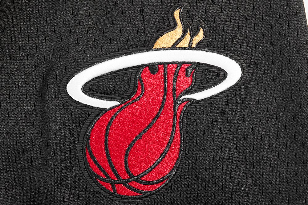 Pro Standard Men's Miami Heat Black Classic Mesh Shorts product image