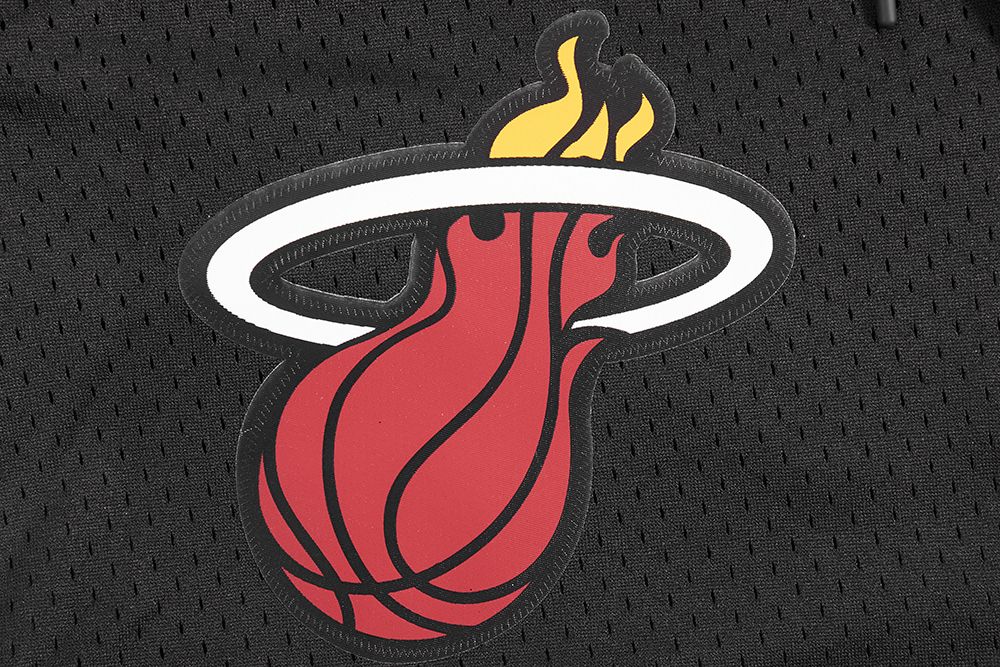 Pro Standard Men's Miami Heat Black Classic Mesh Shorts product image