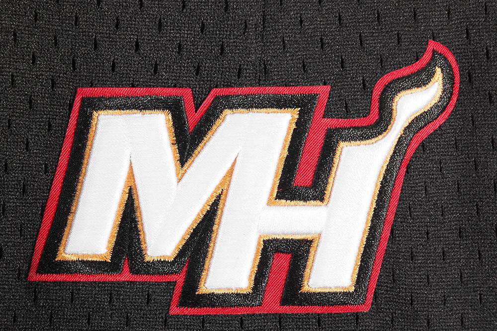 Pro Standard Men's Miami Heat Black Classic Mesh Shorts product image