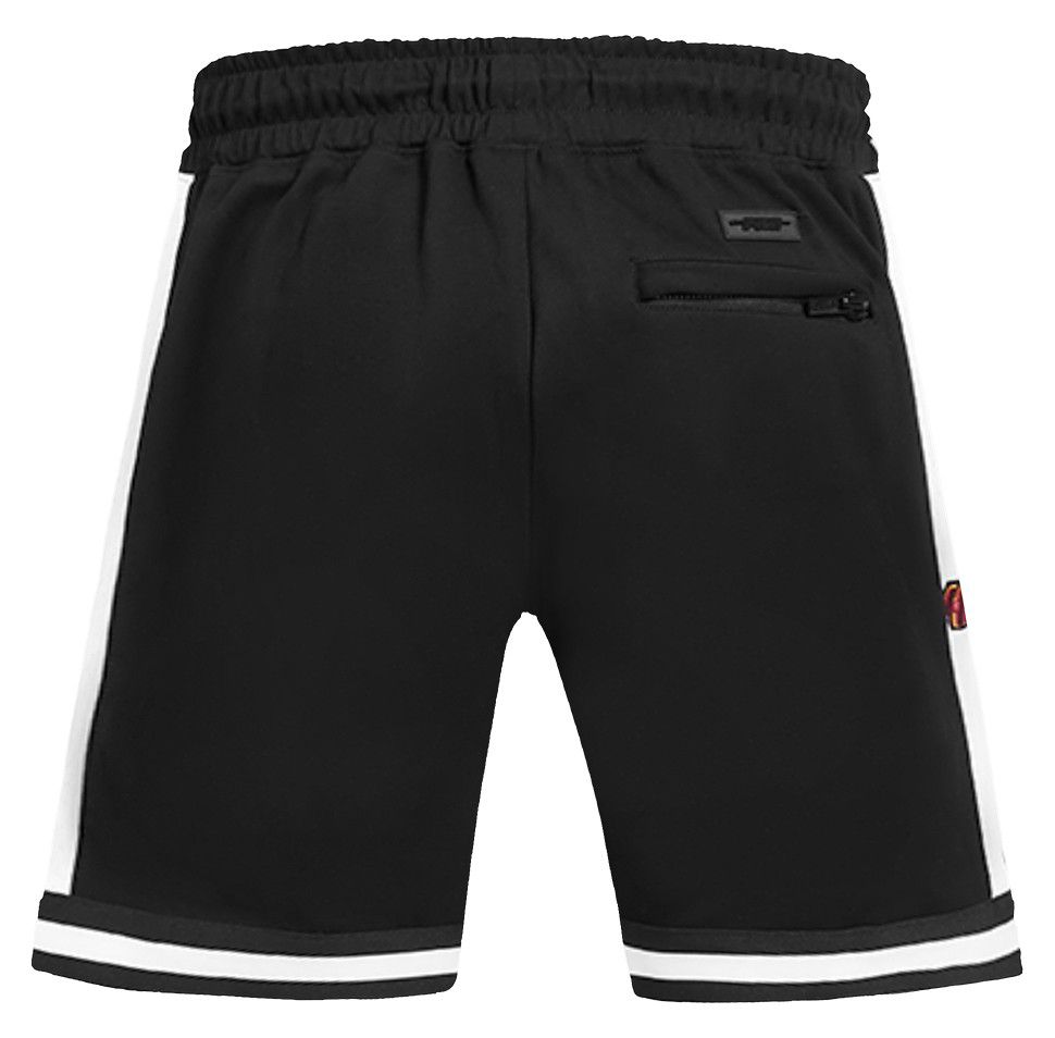Pro Standard Men's Miami Heat Black Script Tail Fleece Shorts product image