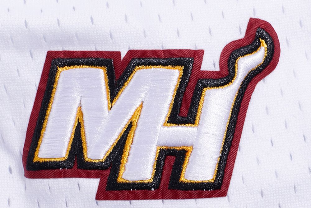 Pro Standard Men's Miami Heat Black Script Tail Fleece Shorts product image