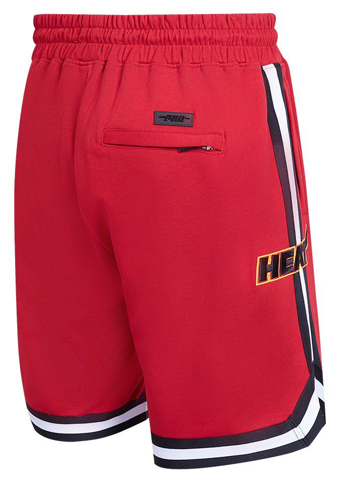 Pro Standard Men's Miami Heat Red Classic Chenille Shorts product image