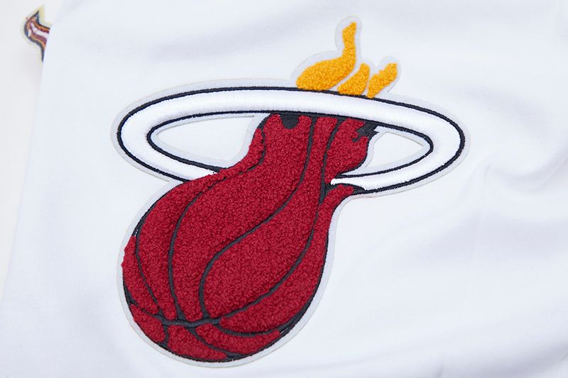 Pro Standard Men's Miami Heat White Classic Chenille Shorts product image