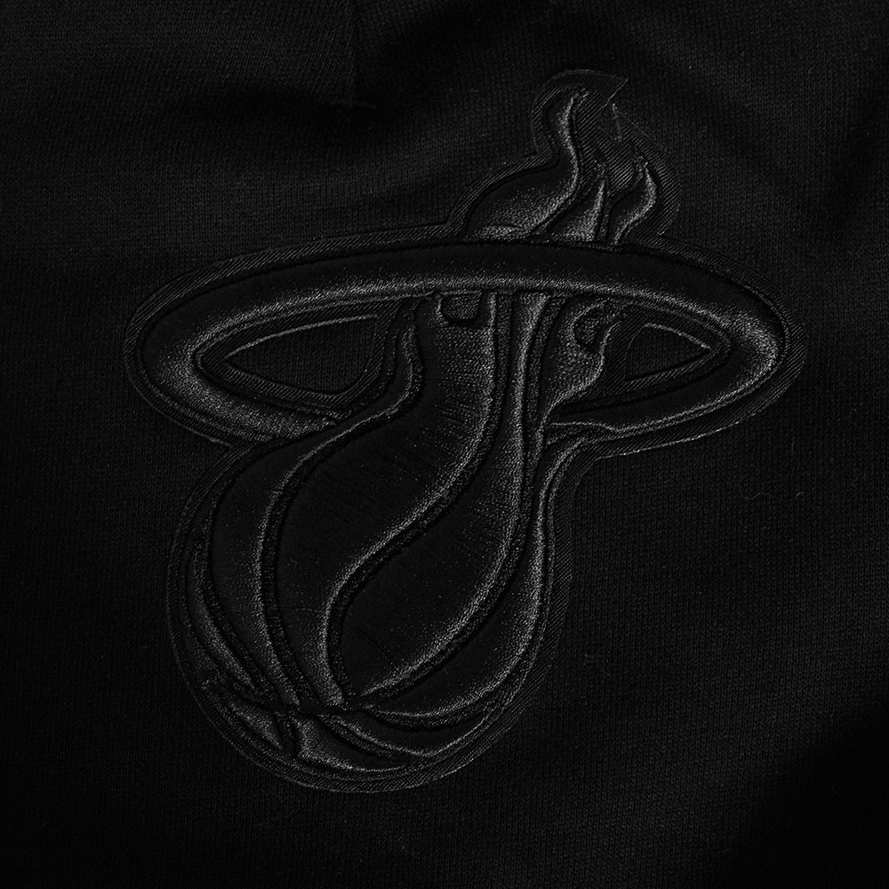 Pro Standard Men's Miami Heat Black Neutral Fleece Shorts product image