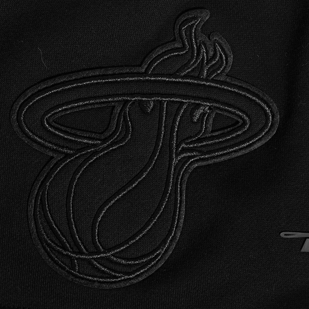 Pro Standard Men's Miami Heat Black Neutral Fleece Shorts product image