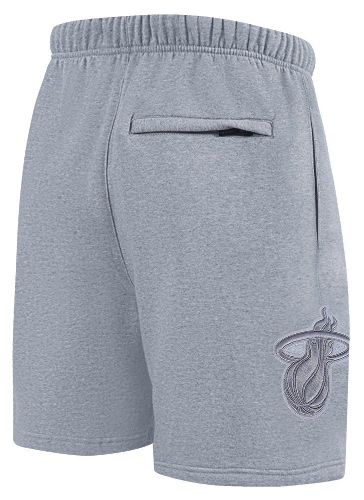 Pro Standard Men's Miami Heat Gray Neutral Fleece Shorts product image